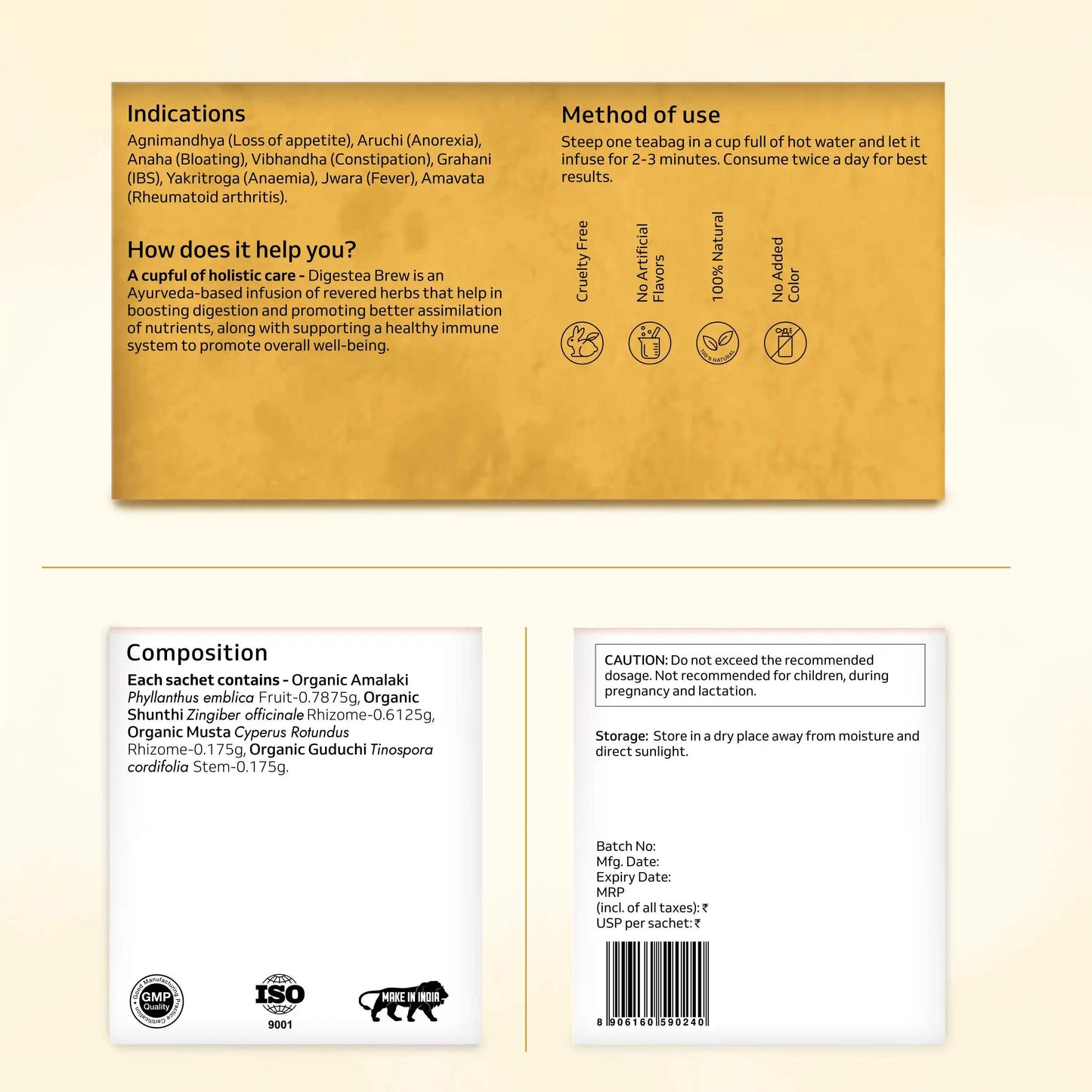 Organic Digestea Brew | indigestion treatment tea