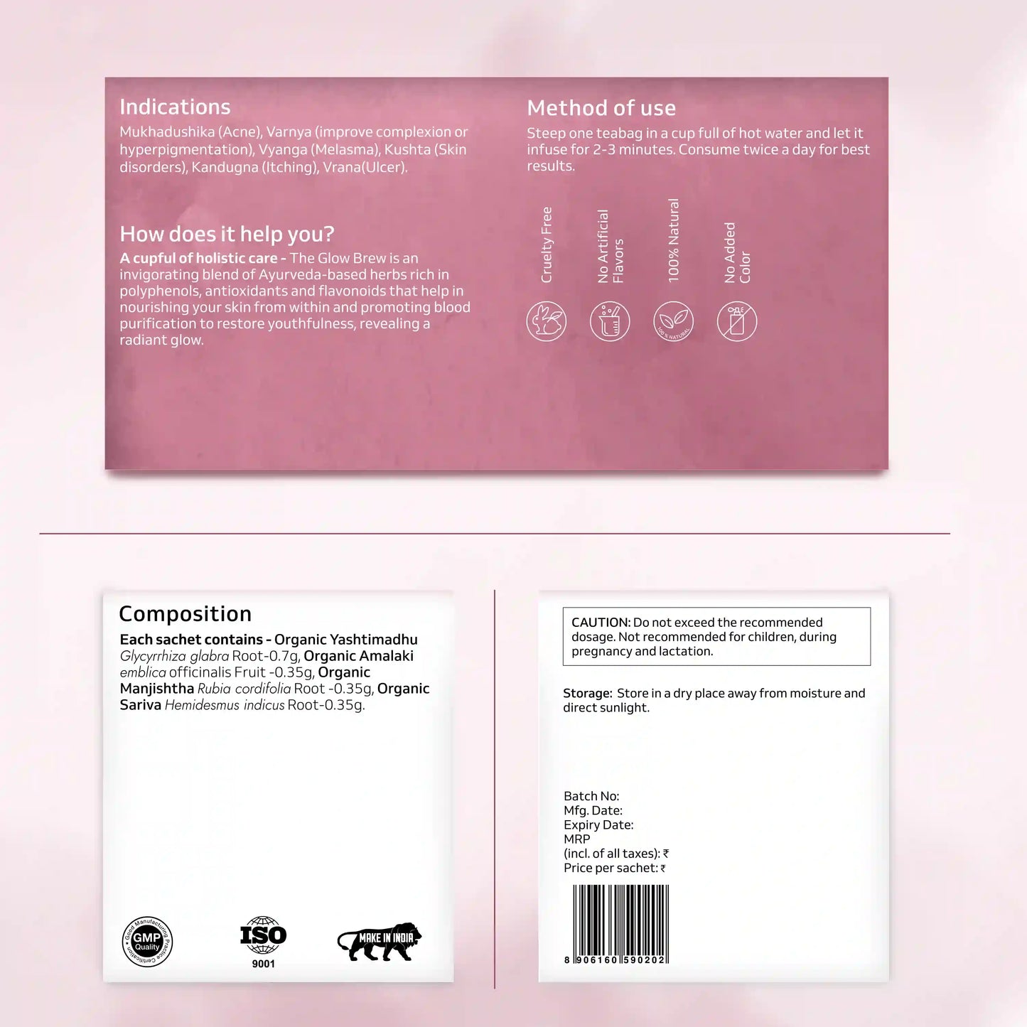 Organic Glow Brew | skin glow and brightening tea