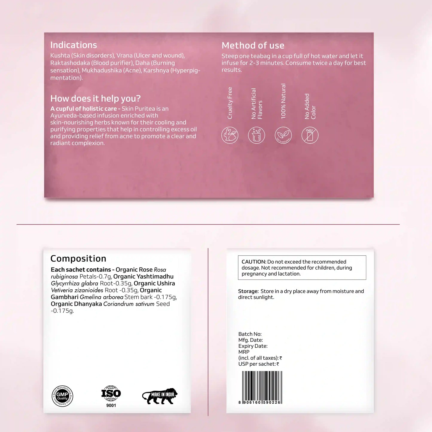 Organic Skin Puritea | organic acne treatment tea