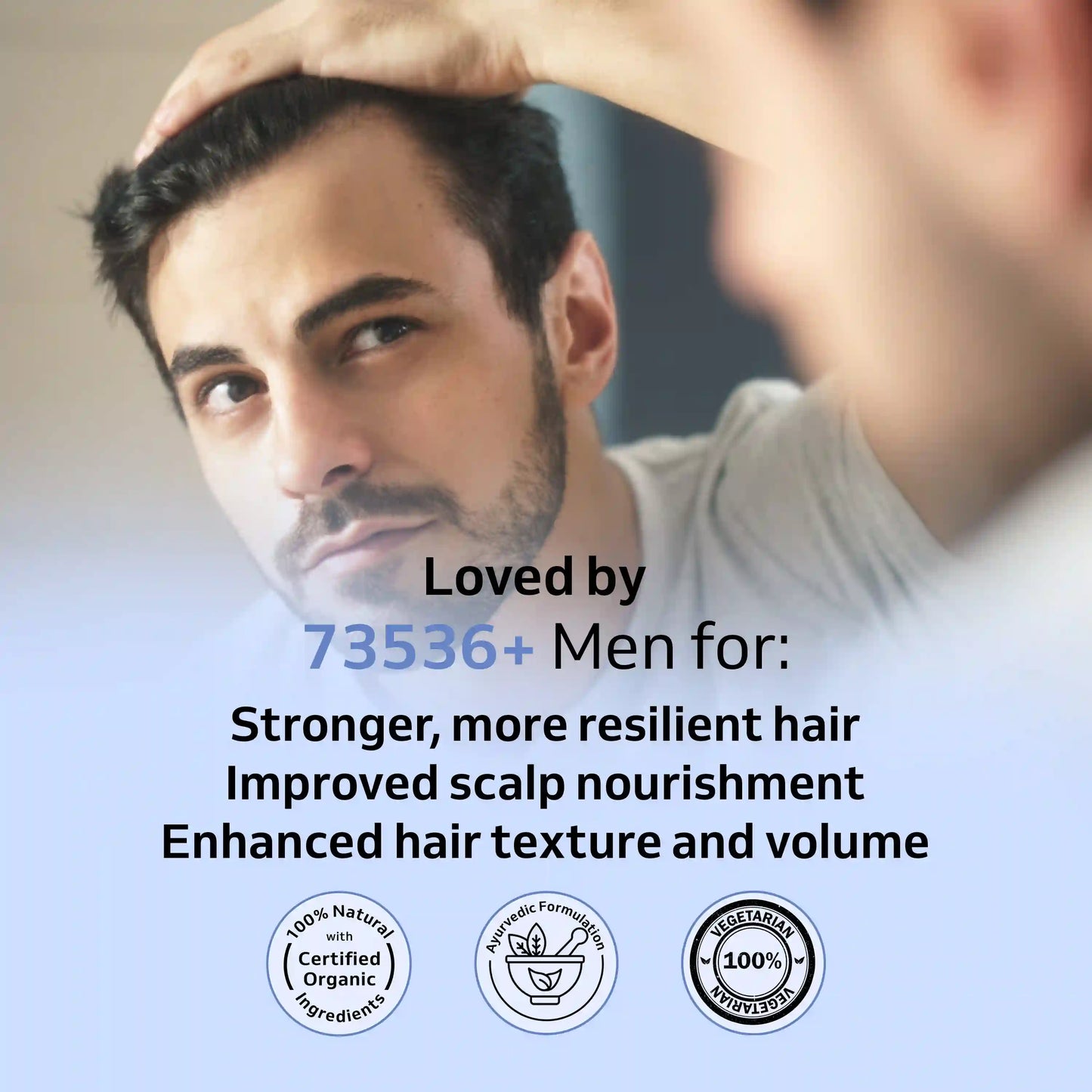 Promotes Hair Growth & reduces hairfall for him