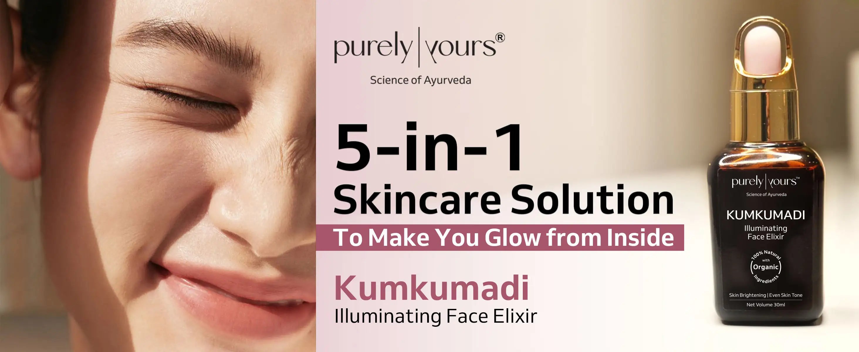 Description image for Kumkumadi Illuminating Face Elixir | 5 in 1 face serum