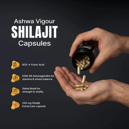 Ashwa Vigour® Shilajit & Pure Shilajit Resin