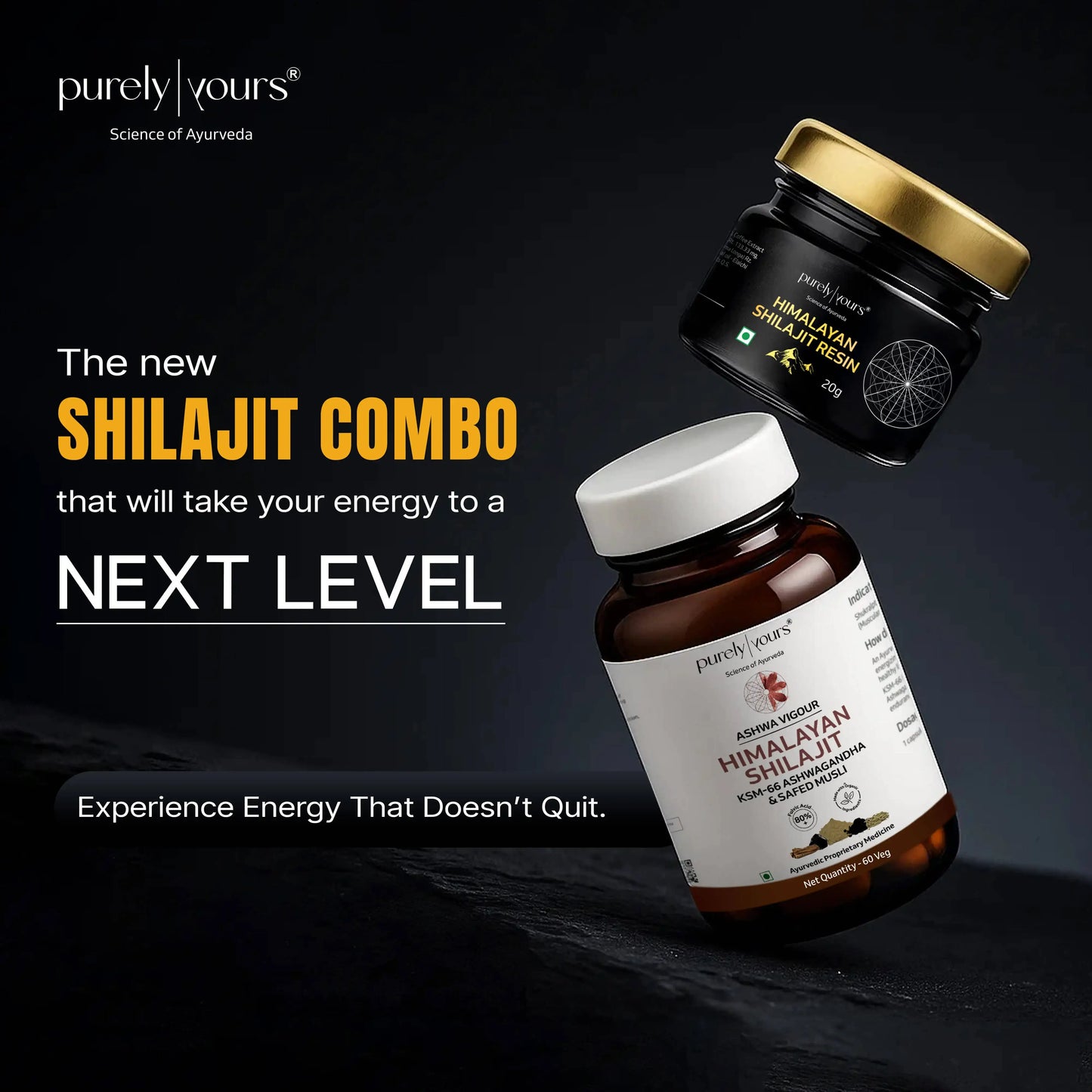 Ashwa Vig-our® Shilajit & Pure Shilajit Resin