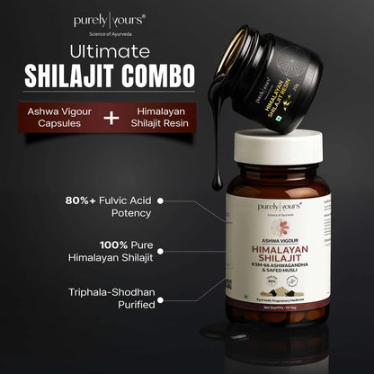 Ashwa Vig-our® Shilajit & Pure Shilajit Resin
