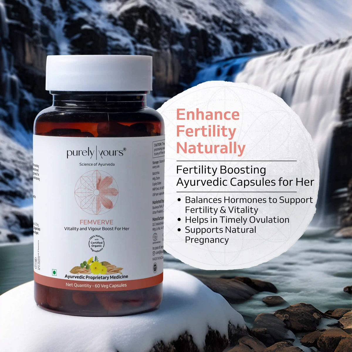 Femverve | Supports Women's Energy and Vitality | Ayurvedic Capsules